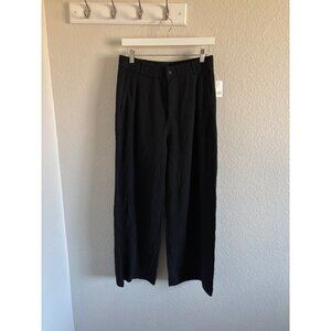 GAP Knit Wide Leg Black Trousers Pants NWTs Women XS Petite Professional